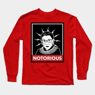 Notorious Ruth Bader Ginsberg graphic iconic funny Long Sleeve T-Shirt